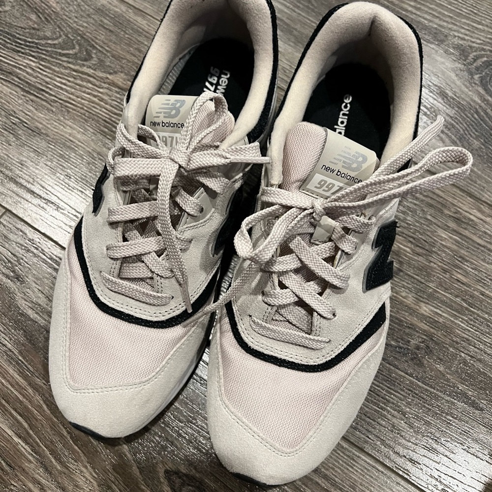 New Balance Beige and Black Footwear